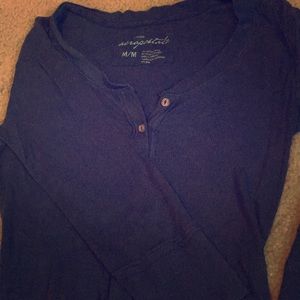 Aeropostale blue 3/4 sleeve shirt